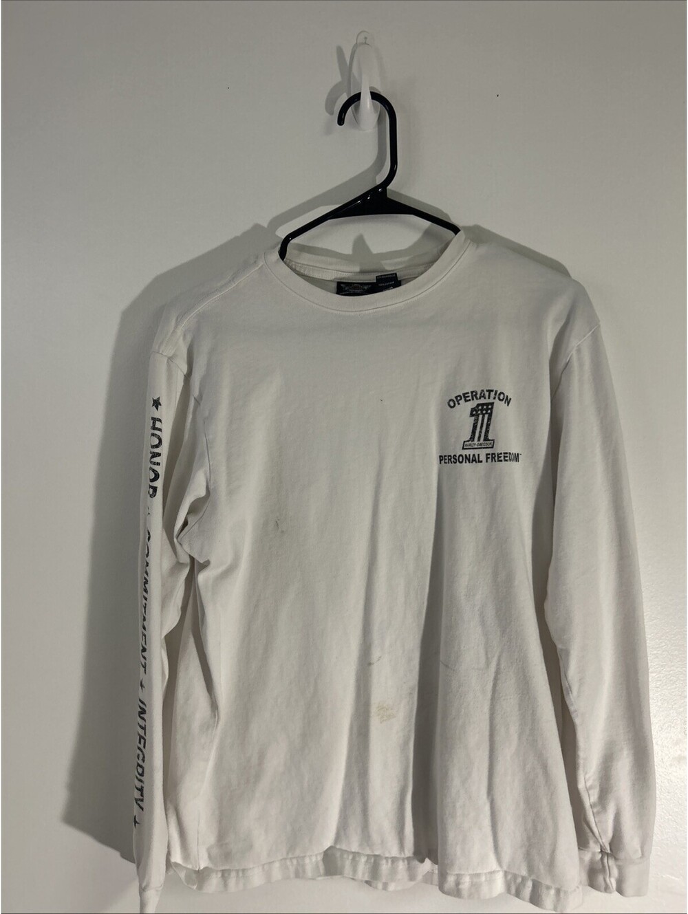 Harley Davidson Long Sleeve T Shirt Operation Personal Freedom Size Med